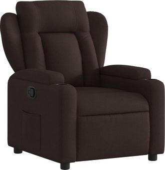 vidaXL Sill&oacute;n Reclinable De Tela Marr&oacute;n Oscuro Vidaxl