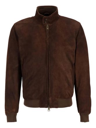 Boglioli zip-up leather bomber jacket - men - Leather - L - Brown
