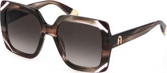 Furla Womens SFU685V 54 5406BZ Sunglasses - Brown - One Size