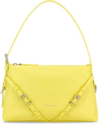 Givenchy Yellow Leather Mini Voyou Shoulder Bag