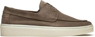 WALK LONDON Walk London Mens Cannes Shoes - Taupe Suede - Size UK 12