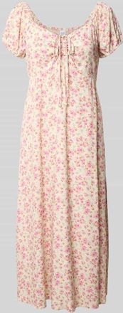 GAP Midikleid mit Puff&auml;rmeln in Rot, Gr&ouml;&szlig;e XL