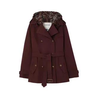 Burberry Foxfield Trench - female - Burberry - Trench Coats - Red - XS - Coats