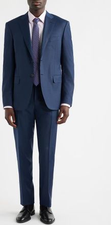 Canali Siena Regular Fit Navy Wool Suit at Nordstrom, Size 58