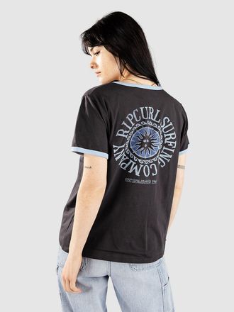 Rip Curl San Carlos Ringer Camiseta negro
