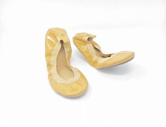 Yosi Samra Womens Samara Foldable Ballet Flat Shoes In Nude
