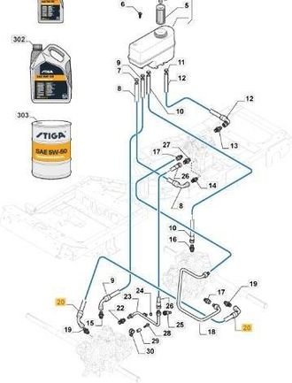 STIGA Sports Transmisi&oacute;n Stiga Original-tubo Colector Pfm Delantero/trasero - 387869530/0
