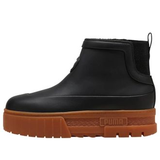 Puma (WMNS) PUMA Mayze Wellis Leather Mid Black 398535-01