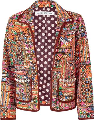 Alix of Bohemia printted jacket - Oranje