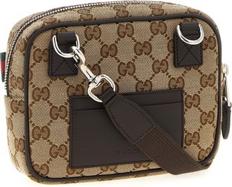 Gucci Mens Beige Polyester Crossbody Bag