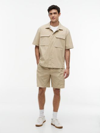Tommy Hilfiger Mens Relaxed Fit 8 Utility Tech Short - Batique Khaki - 30