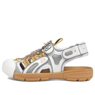 Gucci (WMNS) Gucci Tinsel Sport Sandals Crystal White Grey 571557-98D10-8475