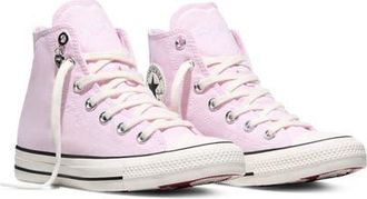 Converse Chuck Taylor All Star Hearts Canvas High Top Sneaker in New Found Bloom/egret at Nordstrom, Size 5