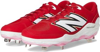 New Balance Fresh Foam X 3000v7 Baseball Cleats Mens Shoes Team Red/White : 6.5 D - Medium, Leather/Rubber