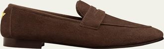 Bougeotte Flaneur Suede Penny Loafers