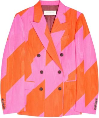 Dries Van Noten Blazers, female, Pink, Size: 2XS Barrysta Bis 3073 Jacket
