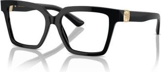 Dolce & Gabbana 53mm Square optical glasses in Black at Nordstrom