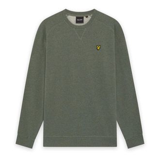 Lyle & Scott Tri Marl Raglan Sweatshirt - Heren - Sweatshirts & Hoodies - Groen - Maat: L Leer