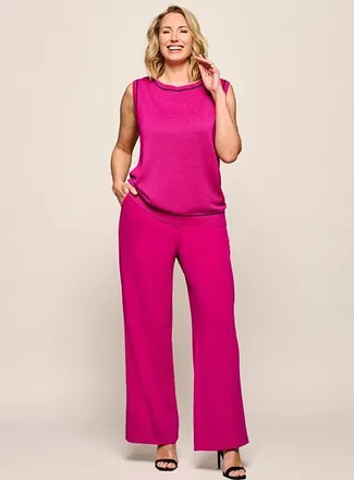 Mart Visser Athena Lurex Top Roze Maxi