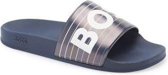 BOSS Bay Slide Sandal in Open Blue at Nordstrom Rack, Size 11Us / 10Uk