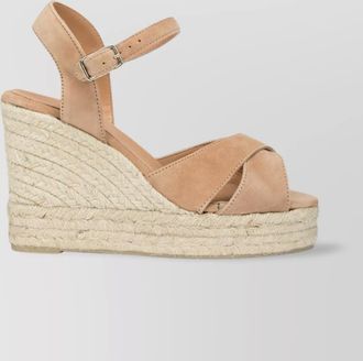 Castaner leather wedge espadrille sandals