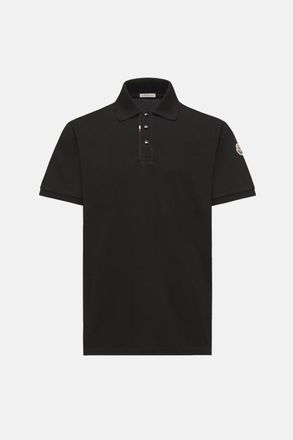 Moncler COTTON POLO SHIRT Size: XXL, colour: BLACK