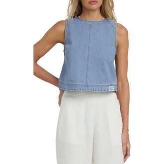 Billabong Sea Breeze Denim Shell in Sea Blue at Nordstrom, Size Large