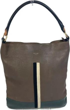 Celine Pre-owned Tote Bags, female, Brown, Size: ONE SIZE Pre-owned Leather shoulder-bags