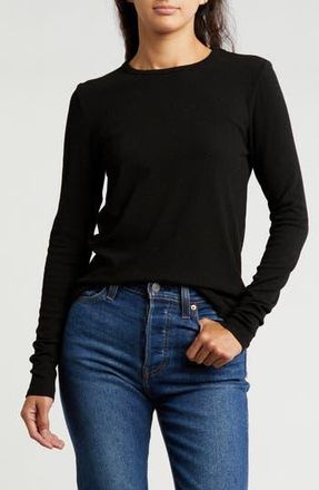 Splendid Idalia Shimmer T-Shirt in Black at Nordstrom Rack, Size X-Large