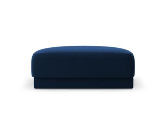 MICADONI Puf de terciopelo azul regio