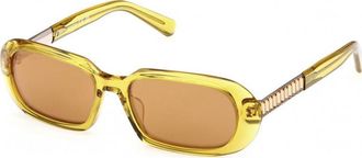 Swarovski Womens SK0388-5339G SK0388 53 5339G Sunglasses - Yellow - One Size