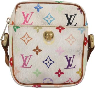 Louis Vuitton Rift White Canvas Shoulder Bag (Pre-Owned)