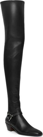 Tom Ford Clint Over the Knee Harness Boot in Black at Nordstrom, Size 7.5Us