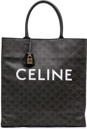 Celine Pre-owned Celine Large Triomphe Coated Canvas Cabas Vertical Tote Ladies ZEMYV61PBM5PAK5C