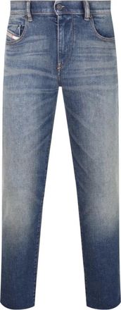 Diesel 5-Pocket Jeans D-Strukt 2019 Mannen - Heren - Slim Fit Jeans - Blauw - W33 - Katoen - Jeans
