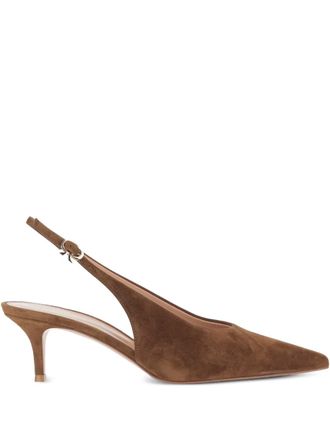 Gianvito Rossi 55 mm Robbie pumps met hak - Bruin