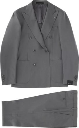 Tagliatore Double Breasted Suits - Heren - Business pakken - Grijs - L - Kostuums
