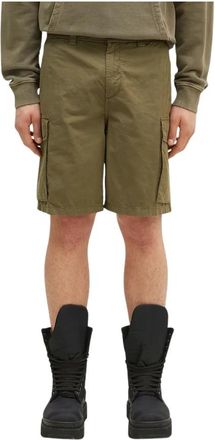Woolrich Gabardine Cargo Shorts - Heren - Korte Broeken - Groen - W32 - Katoen - Korte Broeken