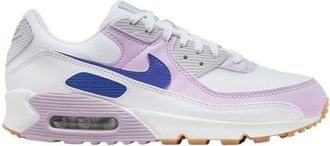 Nike Womens Air Max 90 - Shoes White/Blue/Yellow Size 05.5