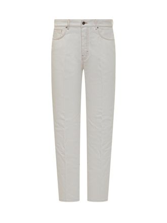 Givenchy White Flat Front Pants