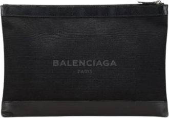 Balenciaga Pre-owned Canvas balenciaga-bags - Dames - Vintage Clutch - Zwart - ONE Size - Vintage