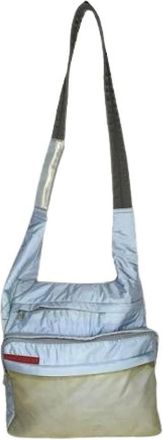 Prada Pre-owned Cross Body Bags, female, Blue, Size: ONE SIZE Pre-owned Fabric prada-bags