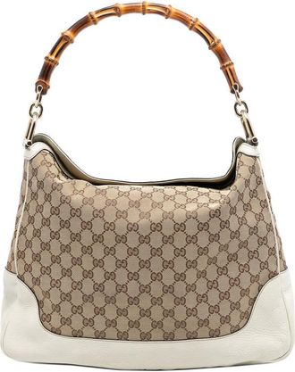 Gucci Pre-owned Gucci GG Canvas Bamboo Diana Satchel FH9PQTOQO4W2X7EA