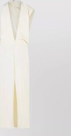 Sportmax ebbri asymmetric viscose maxi dress