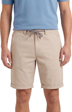 N-Z-A- NEW ZEALAND AUCKLAND katoenen New Zealand korte broek beige effen