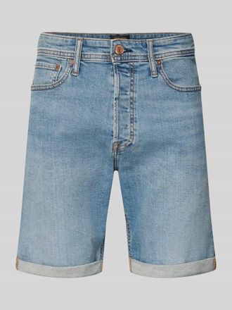 Jack & Jones Jack & Jones Regular Fit Jeansshorts mit Umschlag Modell RICK in Hellblau, Gr&ouml;&szlig;e XXL