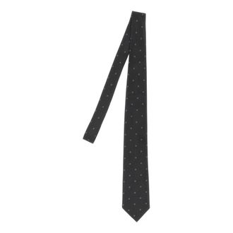 Tom Ford Polka Dot Mulberry Silk Tie - unisex - Tom Ford - Ties - Black - ONE SIZE - Accessories