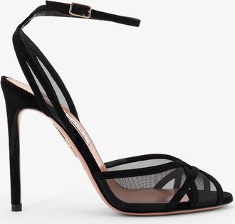 Aquazzura Sandali Shear in mesh e suede - AQUAZZURA - gender_Woman