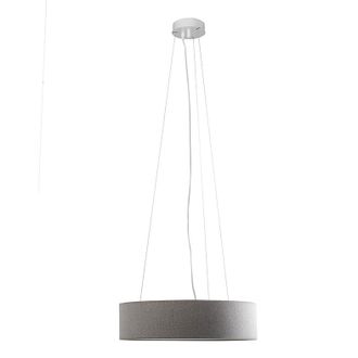 Rossini Illuminazione Lampada A Sospensione Bianca, Paralume Cilindrico Grigio, E27, Ip20, &Oslash; 58 X 15 X 150 Cm - Rossini - Design Minimal Ed Elegante
