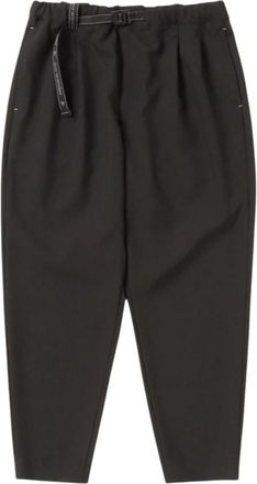 And Wander PE Melange Twill Wide Pants - Heren - Wijde Broeken - Zwart - XL - Polyester - Broeken